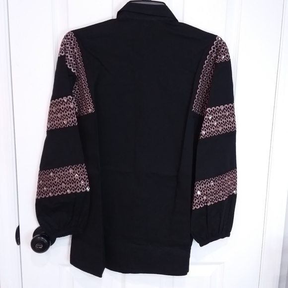 Women's Nic+Zoe Touch of Sequin Shirt. Size Extra Small. New With Tags - Picture 7 of 10